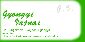 gyongyi vajnai business card