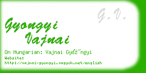 gyongyi vajnai business card